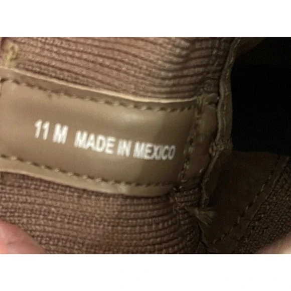 Steve Madden Women's Zappa Lug Sole Boots Size 11 Suede Mushroom Beige Ribbed - Picture 15 of 16